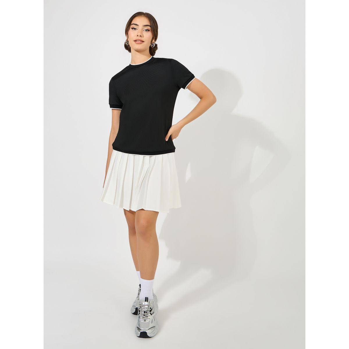 Styli Rib Round Neck Knit Top-women-clothing-tshirts-image-3