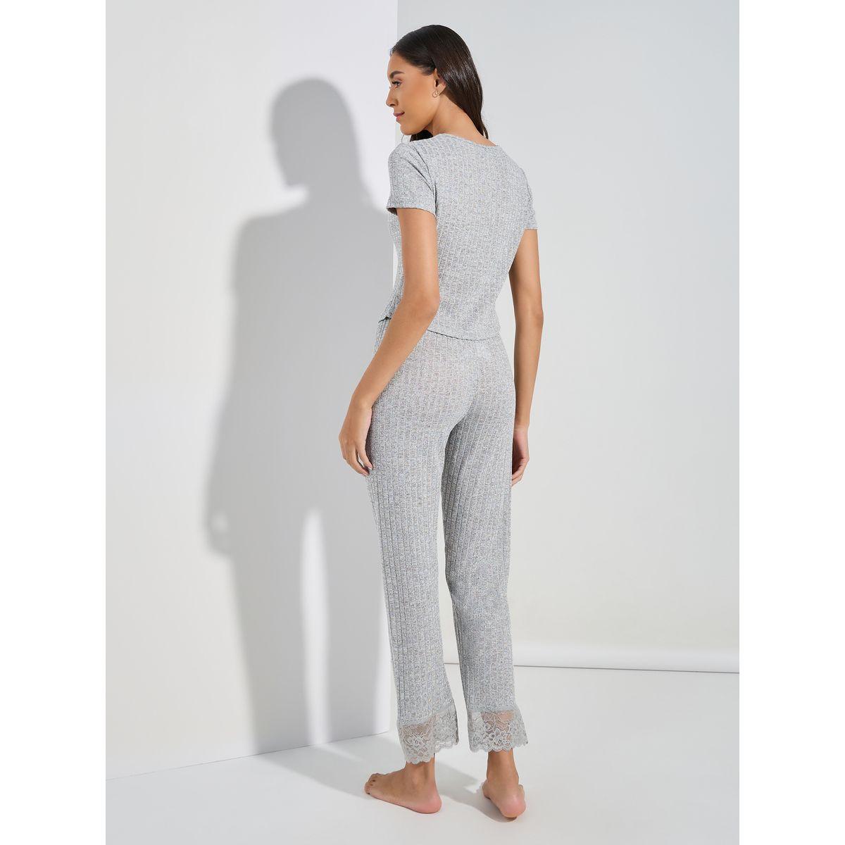 Styli Unwind Ribbed Detail Lace Trim Top & Pyjama Set-women-clothing-nightwear-pyjamas-longsets-image-6