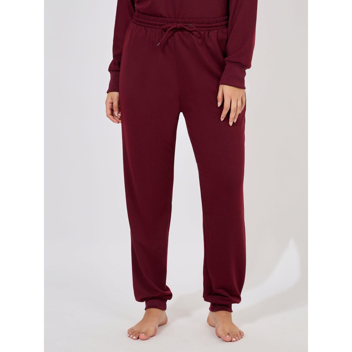 Styli Unwind Slogan Print Terry Sweatshirt & Joggers Lounge Set-women-clothing-coordsets-image-6