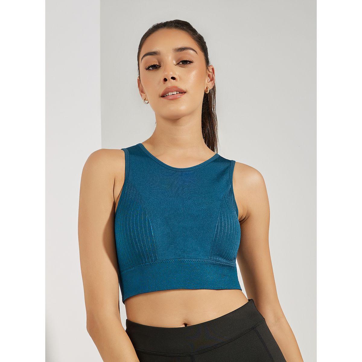 صدرية رياضية بتفاصيل شبكية وبارزة الملمس-sports-women-clothing-sportsbras-image-3
