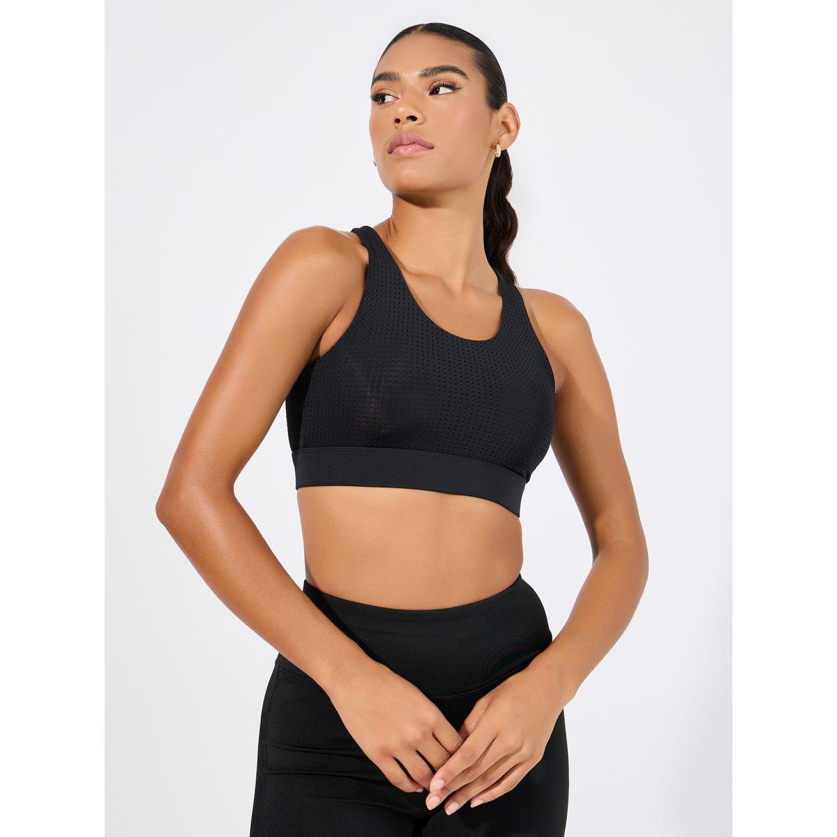 صدرية رياضية بمشبك عين وخطاف للغلق-women-clothing-sportswearandactivewear-sportsbras-image-1