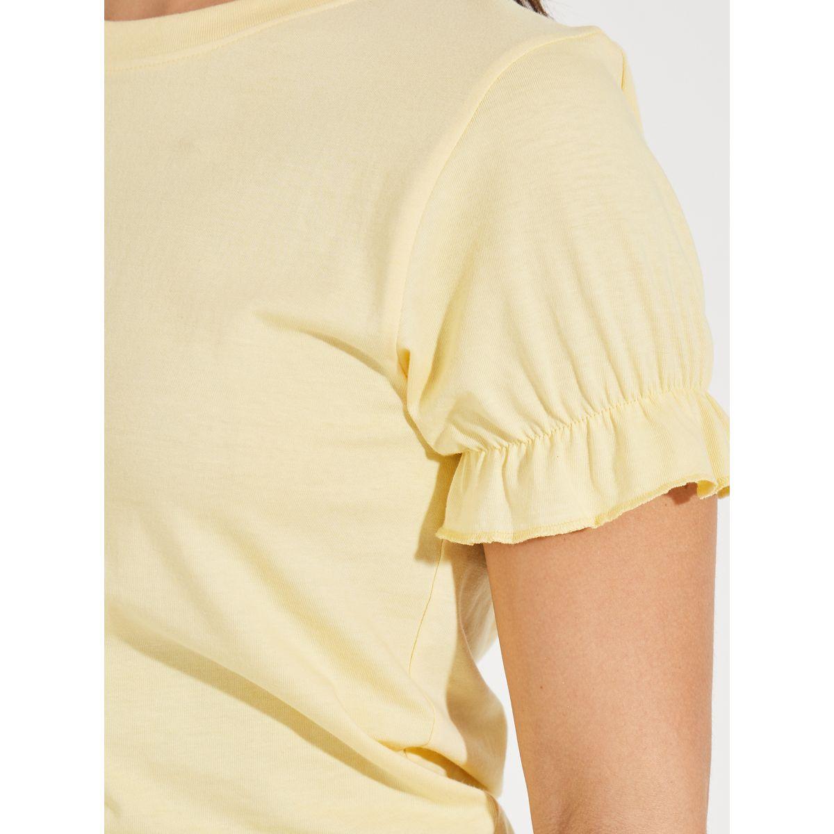Styli Solid Slim Fit Puff Sleeve Top-women-clothing-shirtsandblouses-blouses-image-3