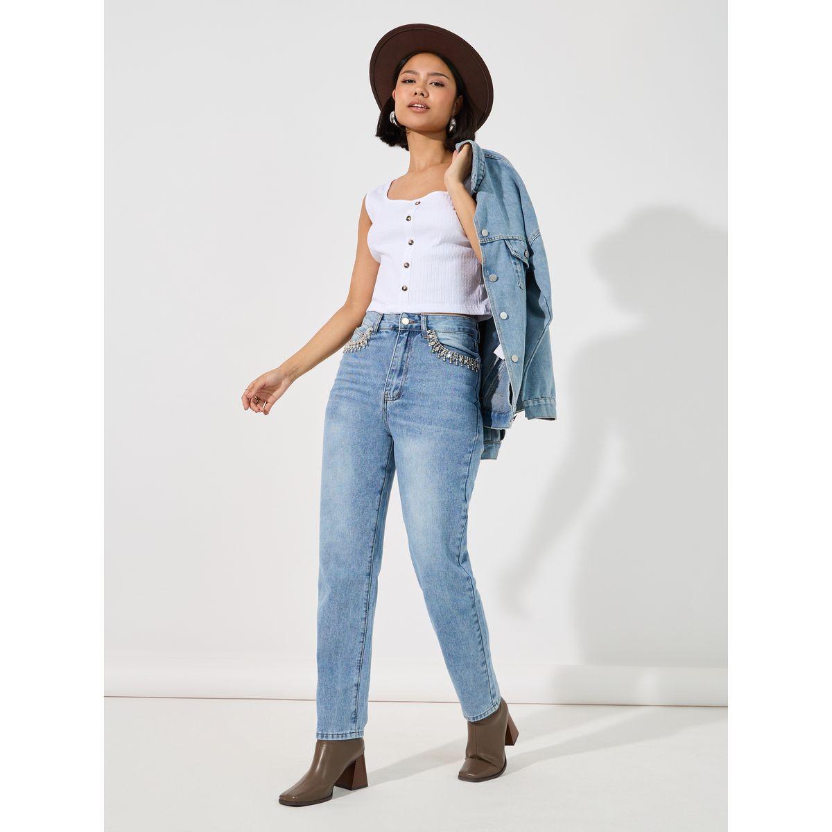 Styli Square Neck Knit Top with Broad Straps-women-clothing-shirtsandblouses-blouses-image-2