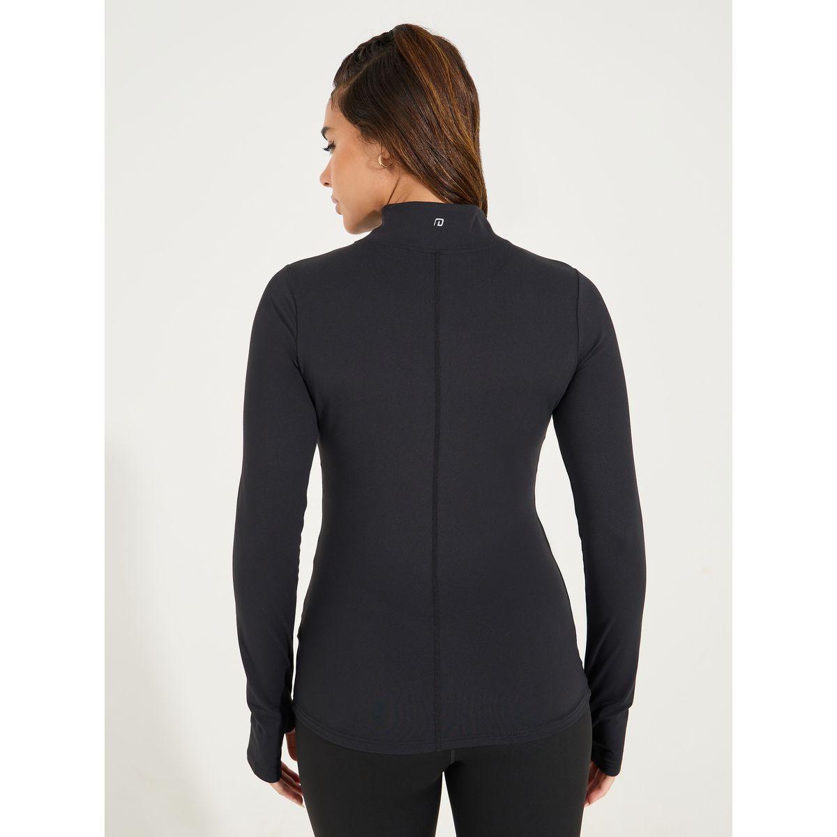 Styli Active Gymspire Edition - Contrast Label & Logo Contour Effect Zip Up Jacket-sports-women-clothing-coatsandjackets-jackets-image-6