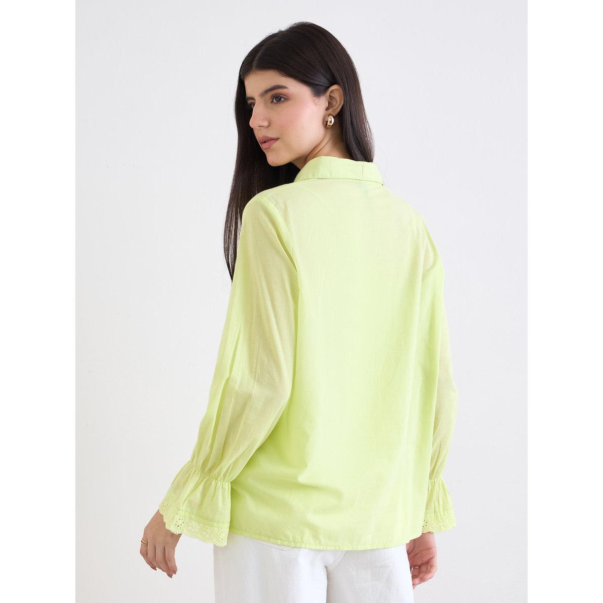 Styli Schiffli Detail Shirt with Inner Cami-women-clothing-shirtsandblouses-shirts-image-5