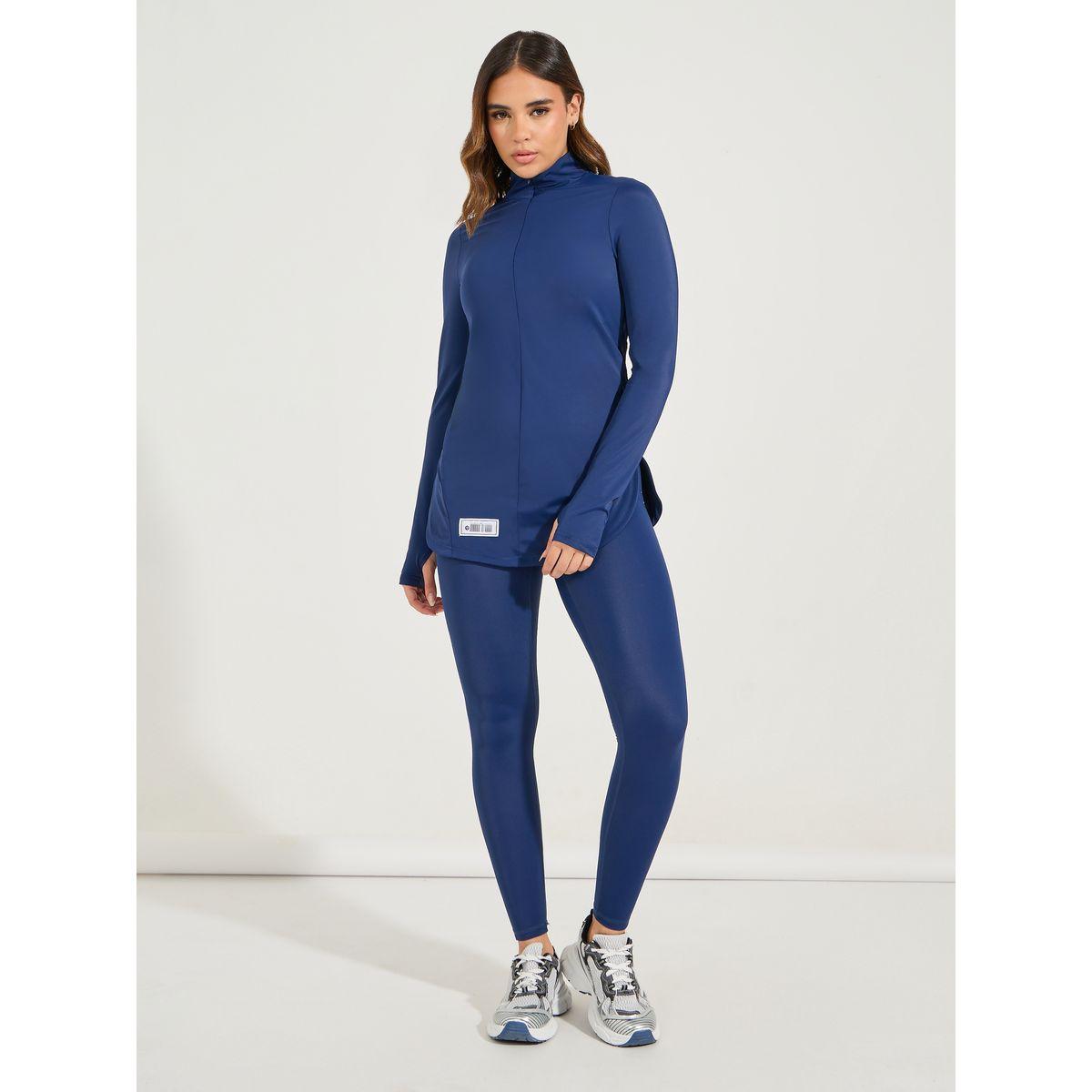بلوزة رياضية طويلة مع اكمام طويلة بفتحة ابهام-women-clothing-sportswearandactivewear-tshirtsandvests-image-2