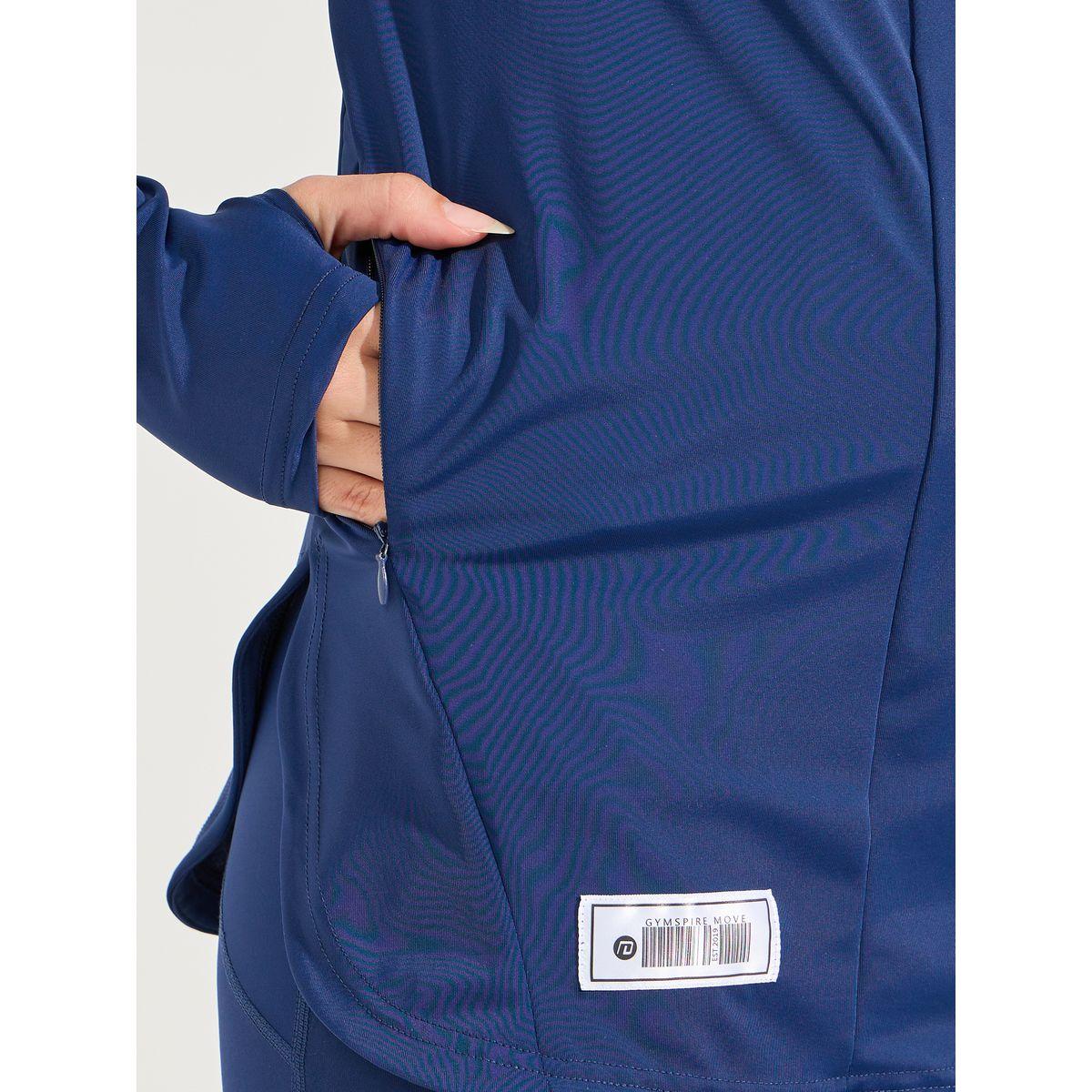 Styli Active Gymspire Edition- Label Zip Pockets Thumbhole Detail Longline Top-women-clothing-sportswearandactivewear-tshirtsandvests-image-3