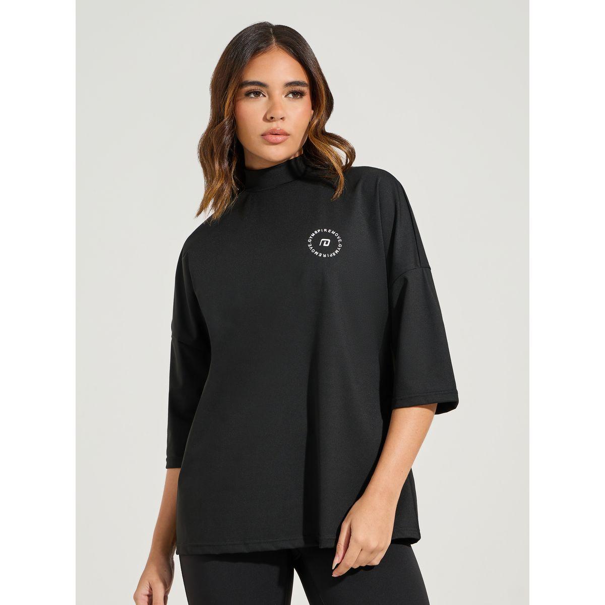 بلوزة رياضية باكتاف منخفضة واكمام قصيرة-sports-women-clothing-tshirtsandvests-image-1