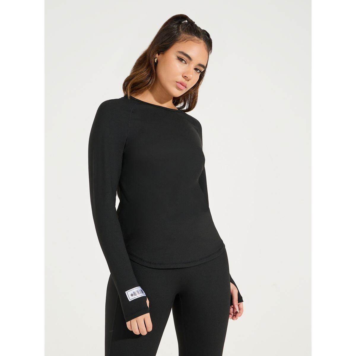 بلوزة رياضية باكمام طويلة وفتحة اصبع ابهام-sports-women-clothing-tshirtsandvests-image-2
