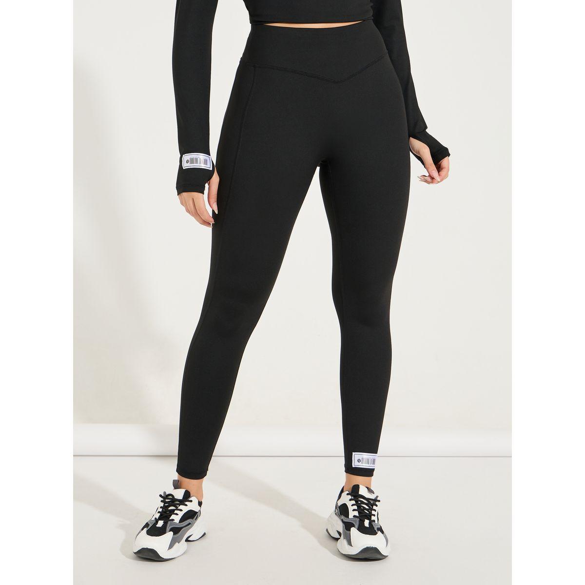 ليقنز مزين بدرزات مع كتابة جانبية-women-clothing-sportswearandactivewear-bottoms-leggings-image-2