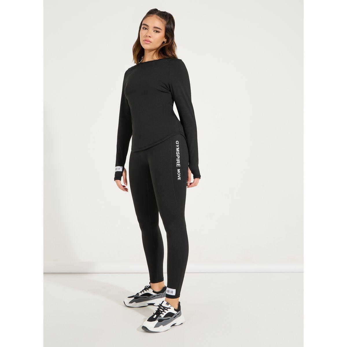 Styli Active Gymspire Edition- Side Text V-Stitch Full Length Leggings-women-clothing-sportswearandactivewear-bottoms-leggings-image-3