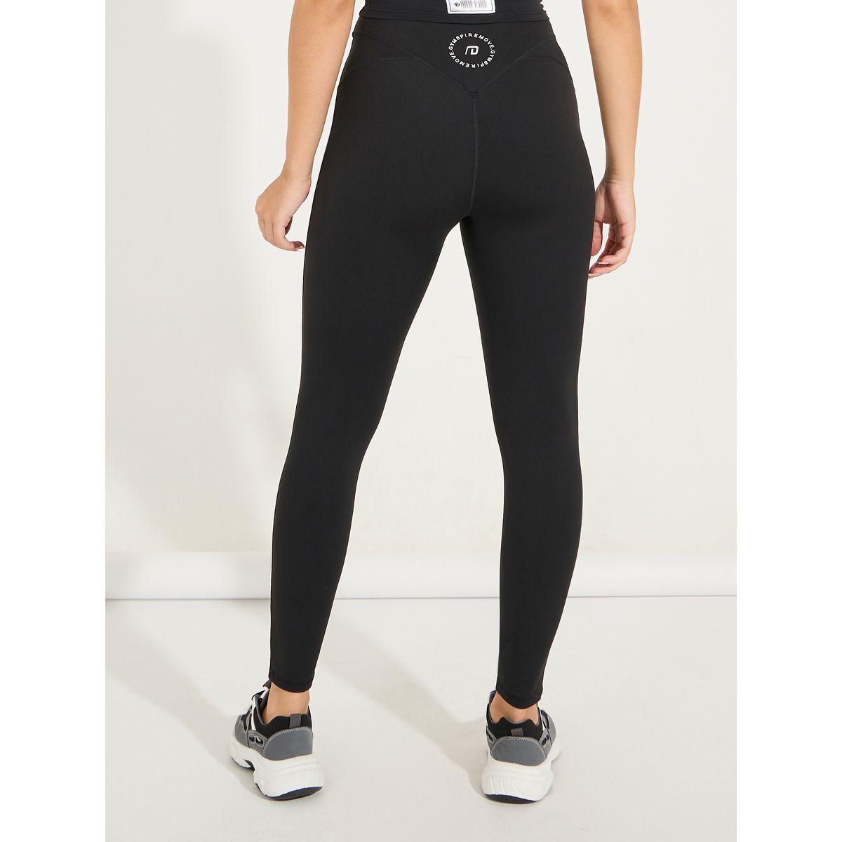 Styli Active Gymspire Edition - Label & Logo Waist Circle Text Detail Leggings-women-clothing-sportswearandactivewear-bottoms-image-5