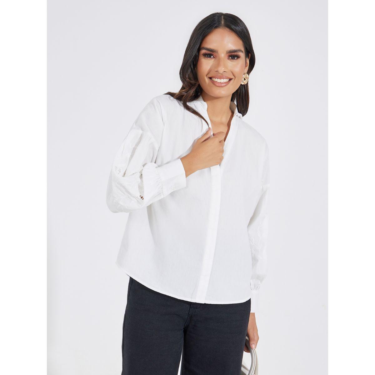 Styli Embroidered Detail Dropped Shoulder Shirt-women-clothing-shirtsandblouses-shirts-image-1