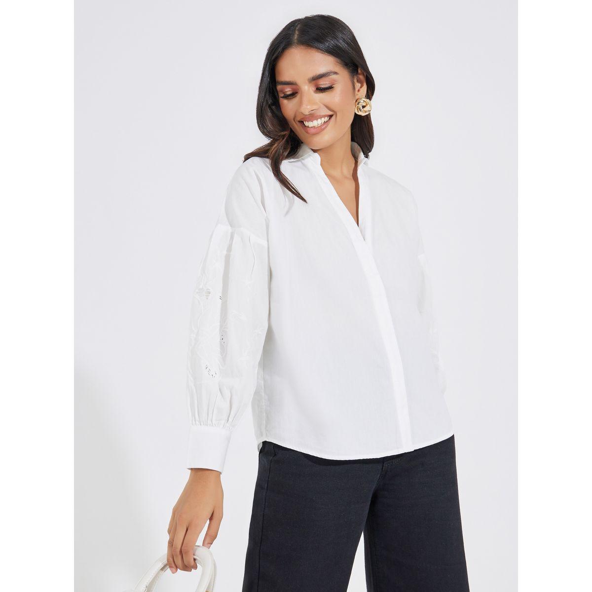 Styli Embroidered Detail Dropped Shoulder Shirt-women-clothing-shirtsandblouses-shirts-image-2
