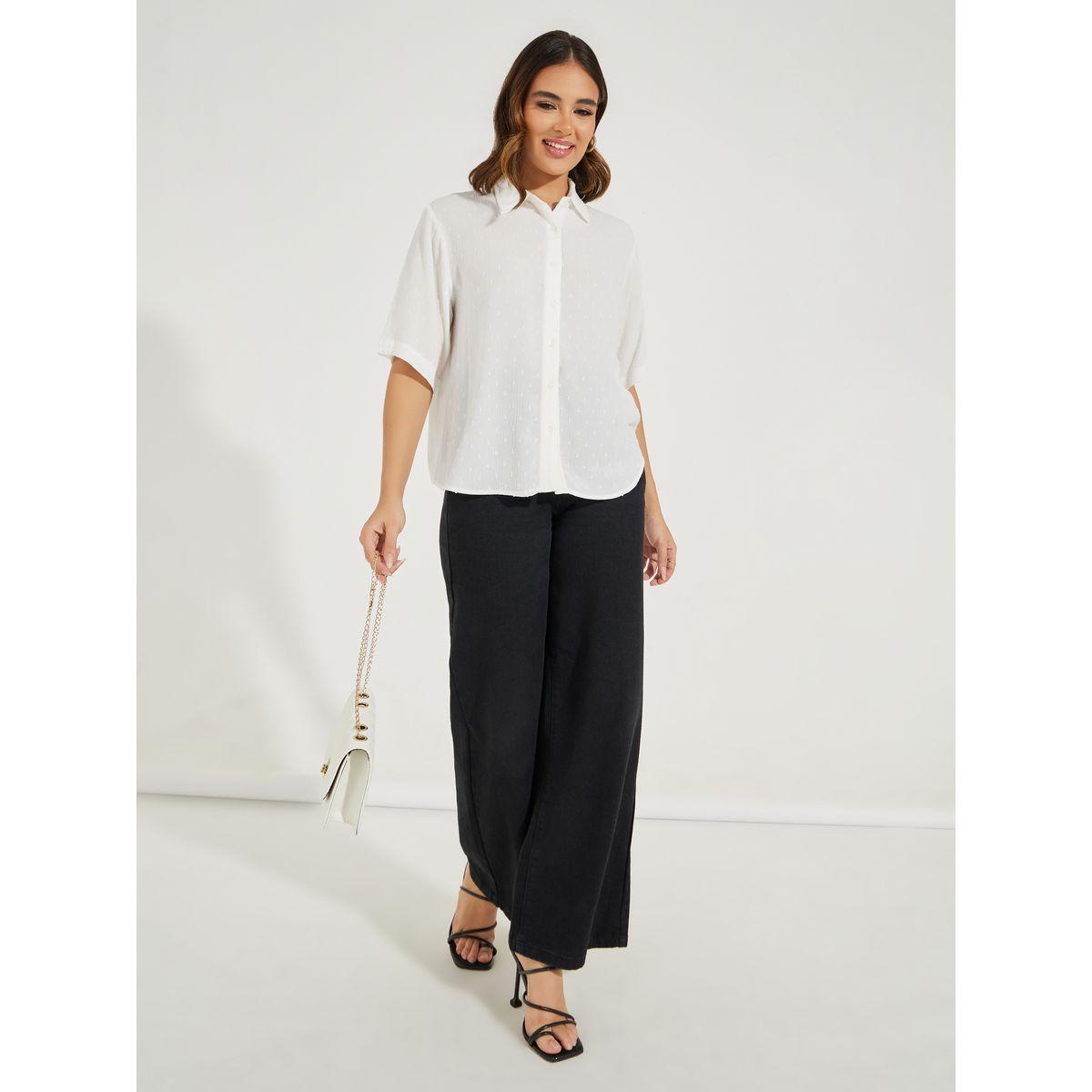 Styli Dobby Style Relaxed Fit Shirt-women-clothing-shirtsandblouses-shirts-image-2