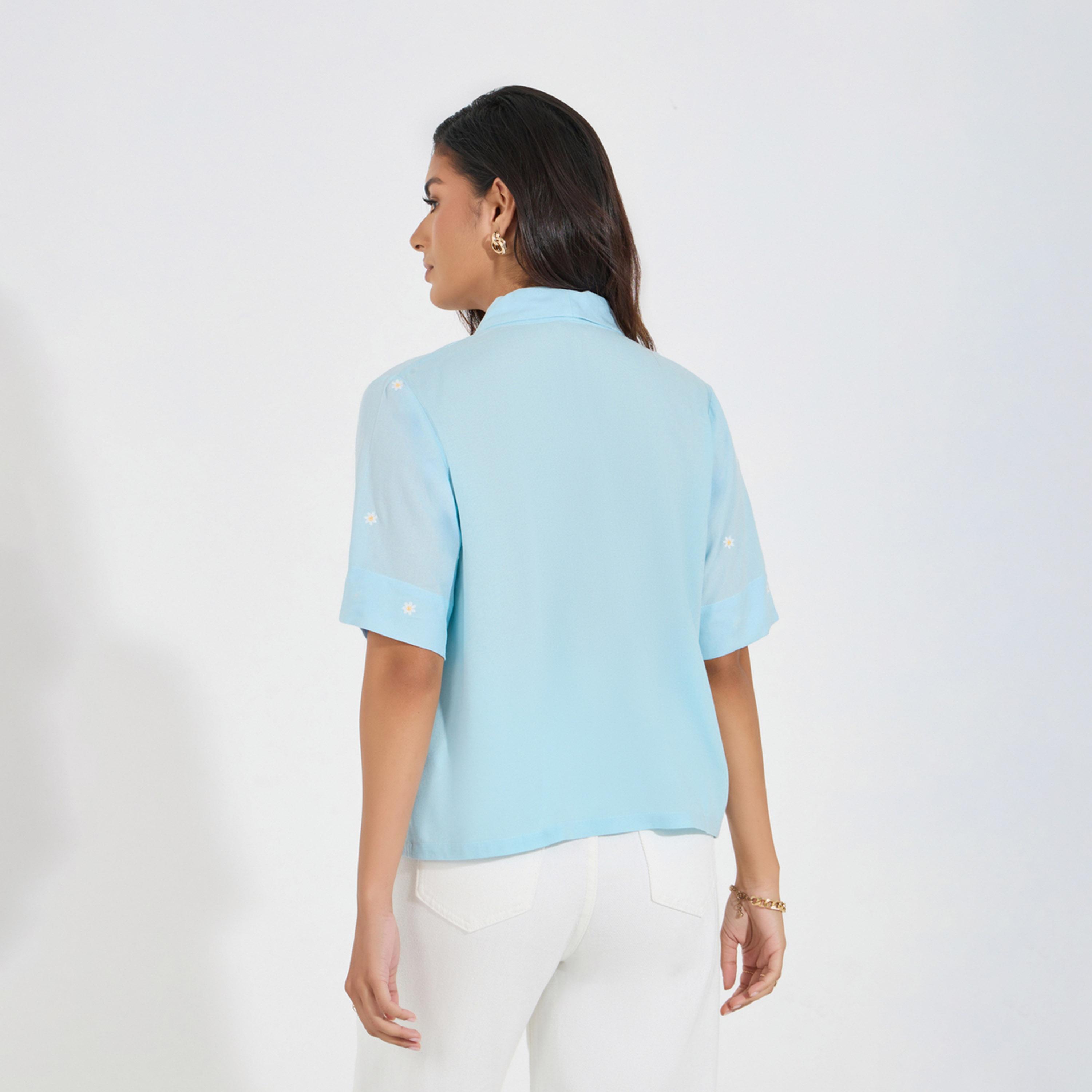 Styli Embroidered Shawl Lapel Shirt-women-clothing-shirtsandblouses-shirts-image-5
