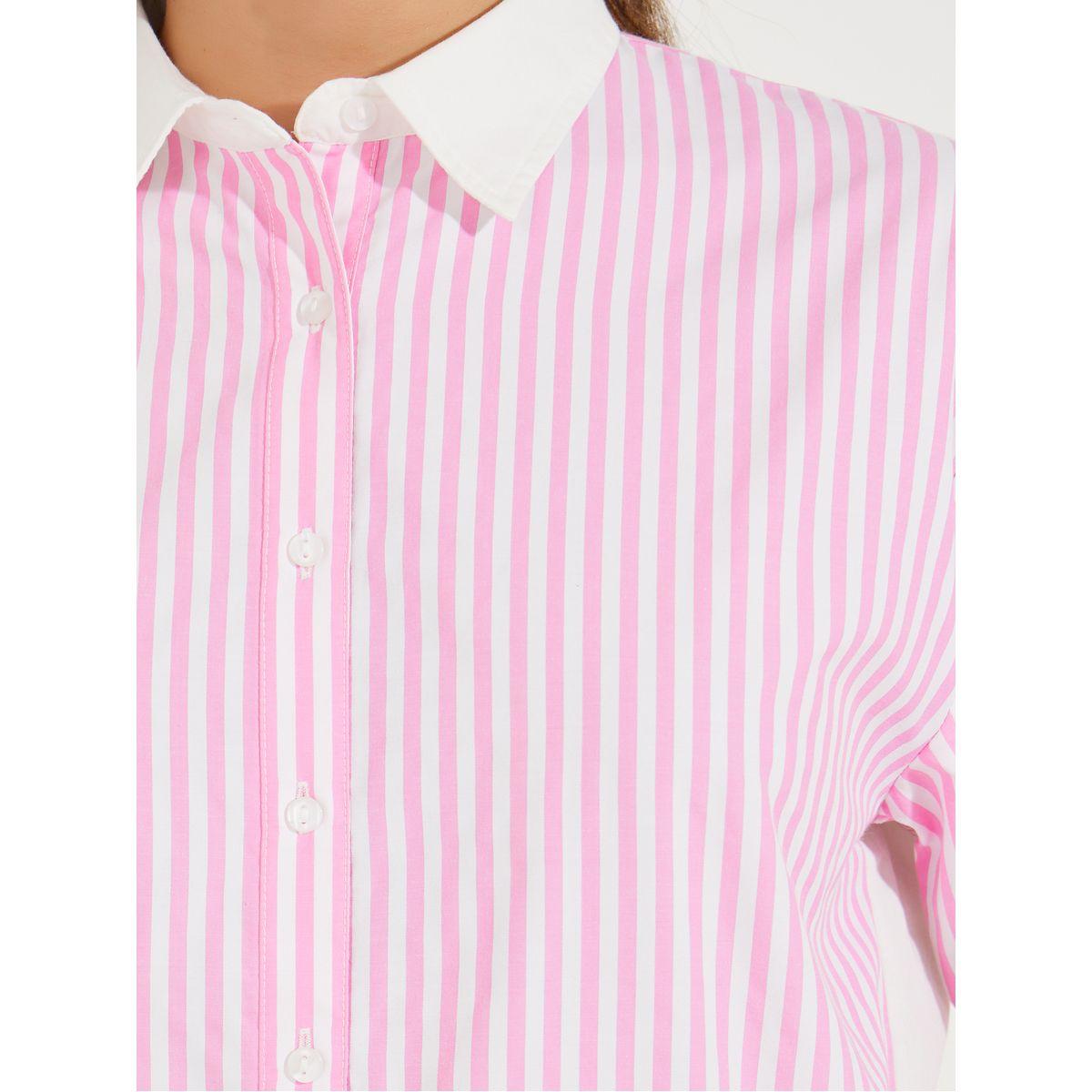 بلوزة مخططة بازرار غلق واكمام طويلة-women-clothing-shirtsandblouses-shirts-image-4