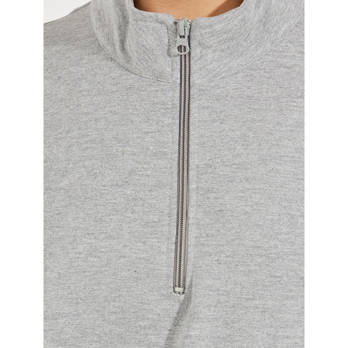Styli Solid Regular Fit Half Zip Sweatshirt-women-winterwear-hoodiesandsweatshirts-sweatshirts-image-3