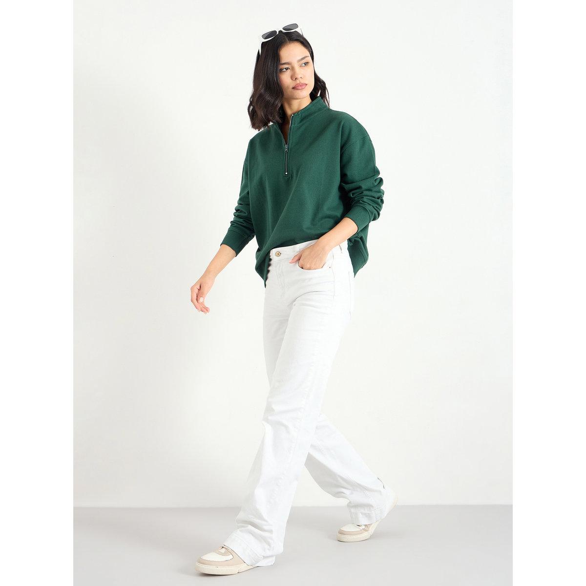 سويت شيرت سادة بقصة عادية-women-winterwear-hoodiesandsweatshirts-hoodies-image-4