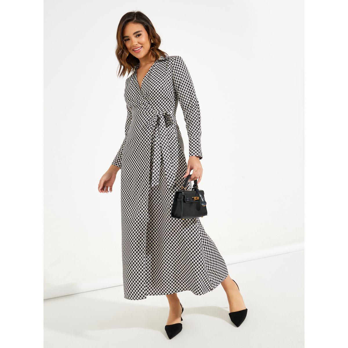 Styli Elevate All Over Print Wrap Maxi Dress with Tie-Waist-women-clothing-dresses-image-1