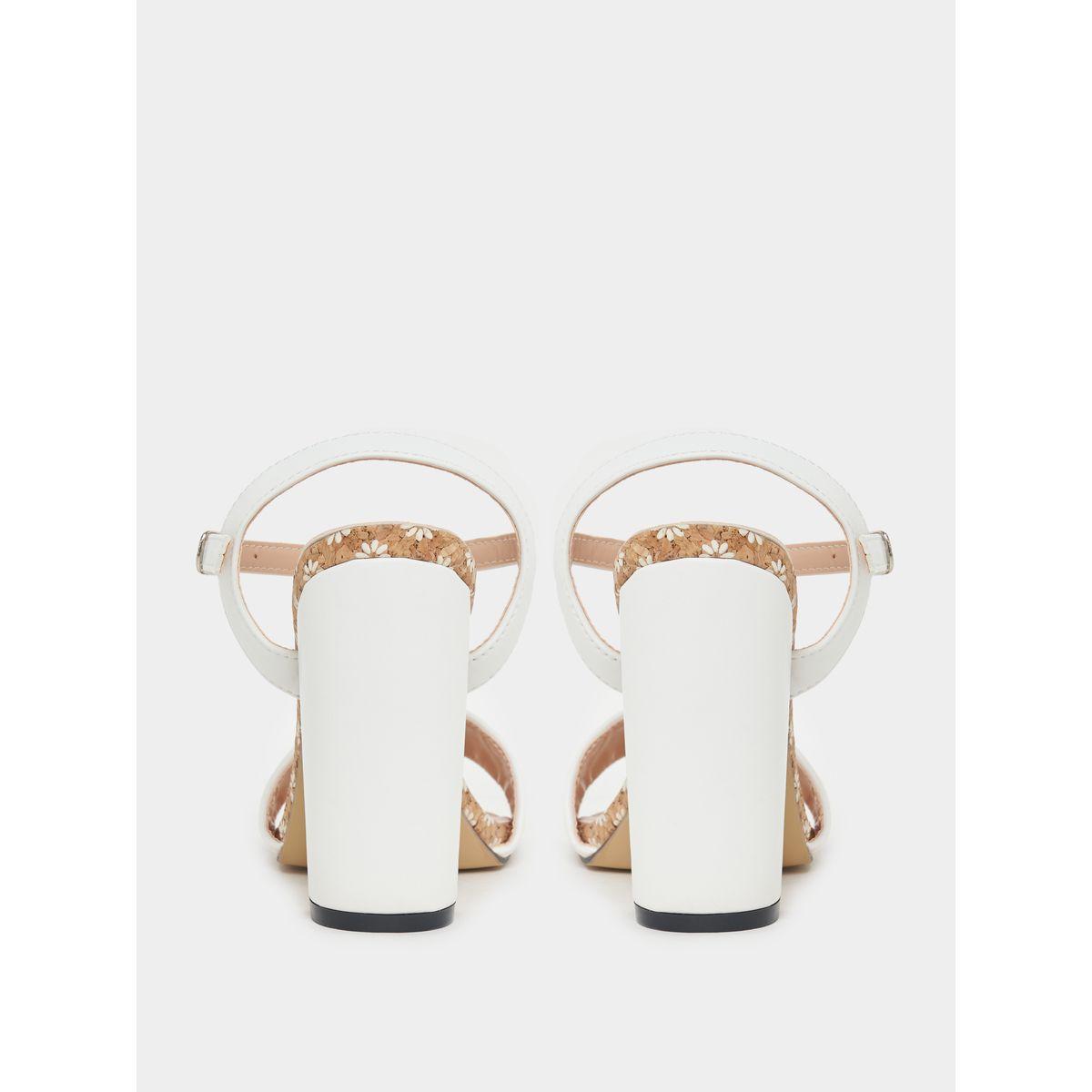 Styli Quilted Block Heels Sandals with Ankle Strap-women-shoes-heels-image-4