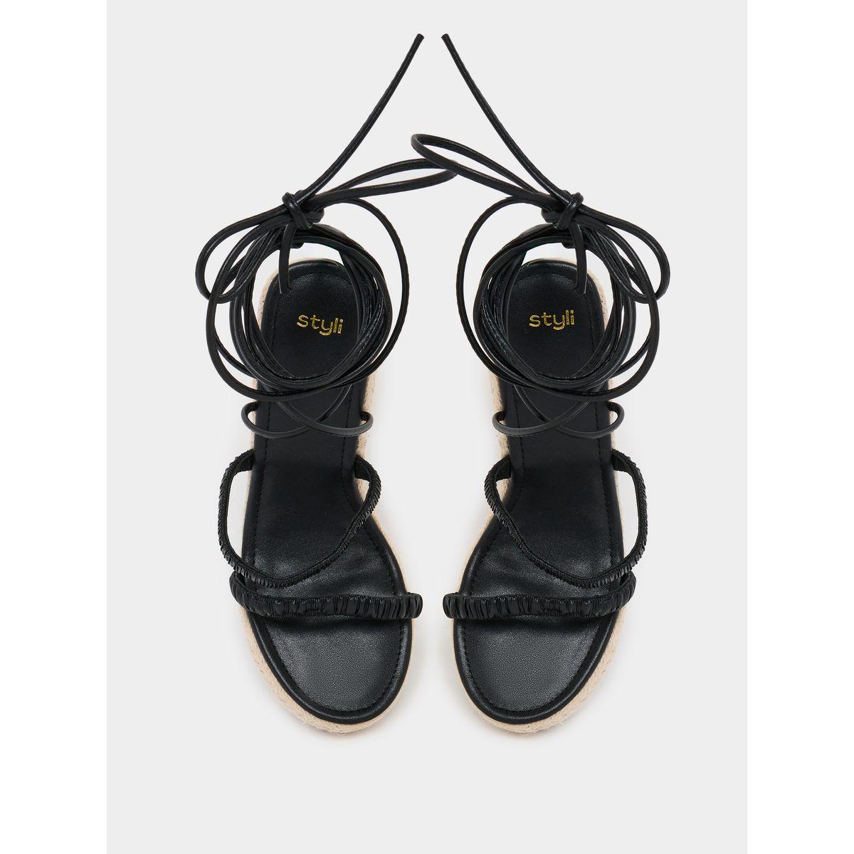 Styli Strappy Tie-Up Wedge Sandals-women-shoes-heels-image-5
