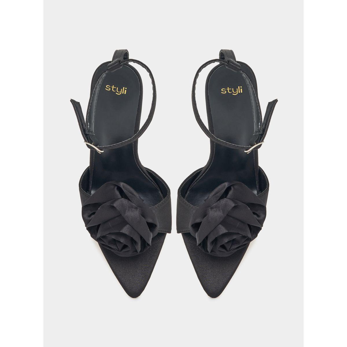 صندل مزخرف بزهور وسير كاحل-women-shoes-heels-image-5