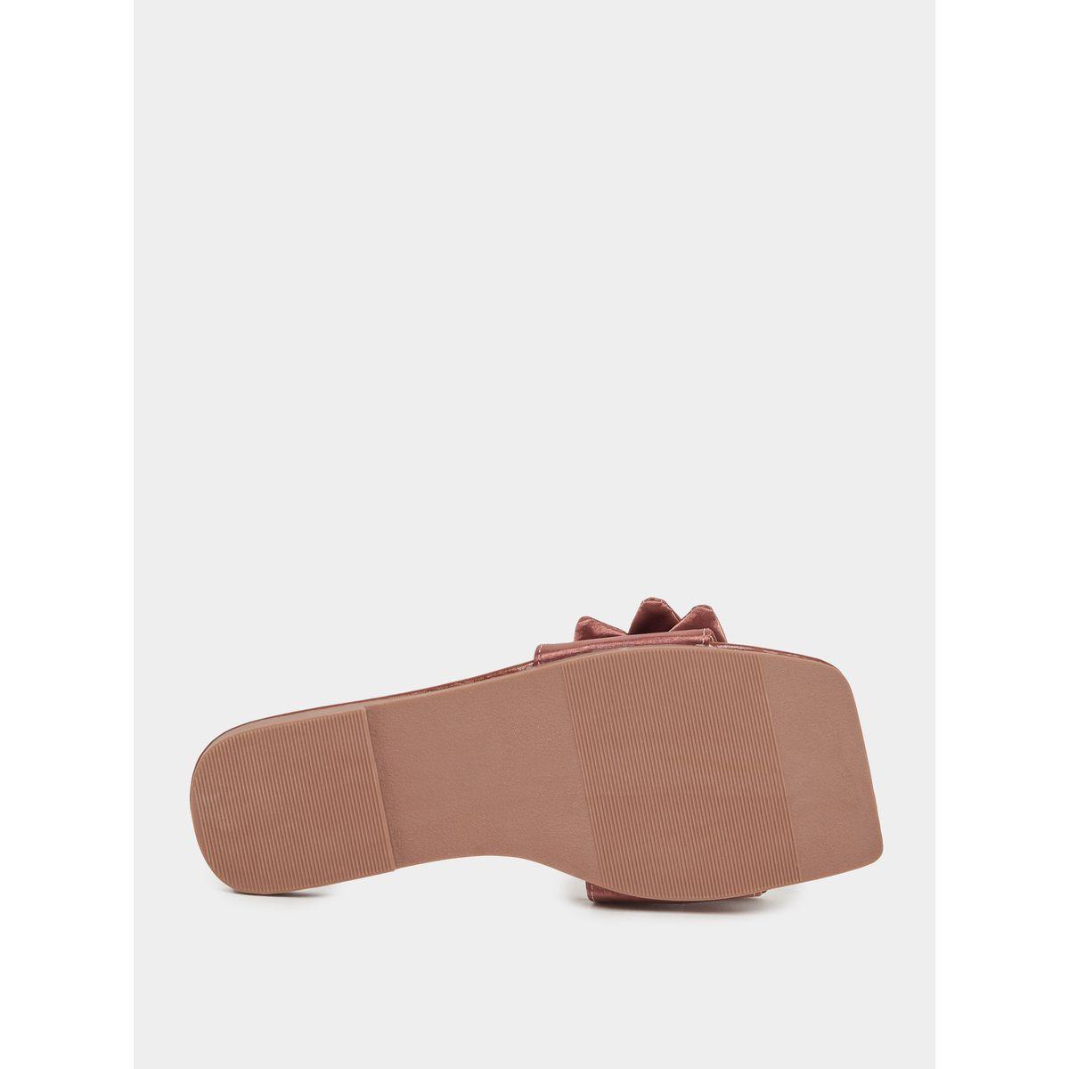 Styli Bow Design Flat Sandals-women-shoes-sandals-flats-image-6