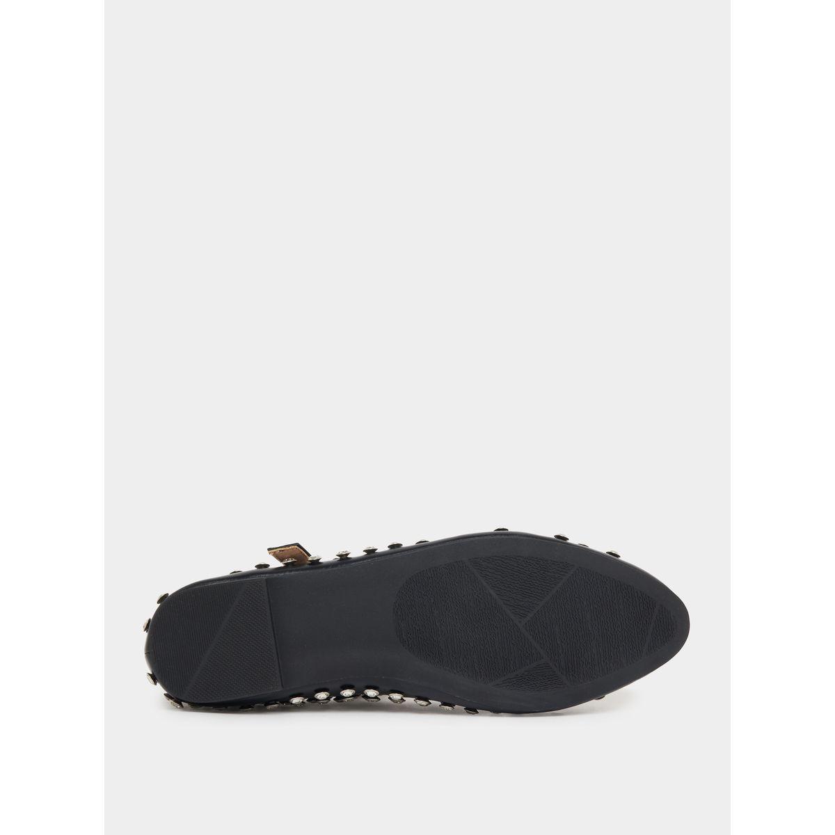 Styli Embellished Round Toe Shoes with Buckle-women-shoes-sandals-flats-image-7