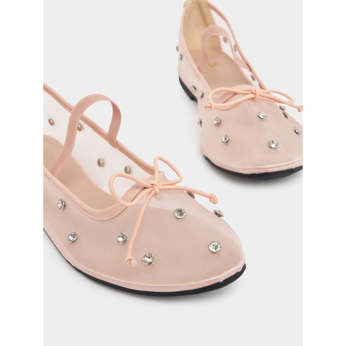 حذاء باليرينا منمق بالكريستال مع تفاصيل شبكية-women-shoes-loafersandmoccasins-image-3