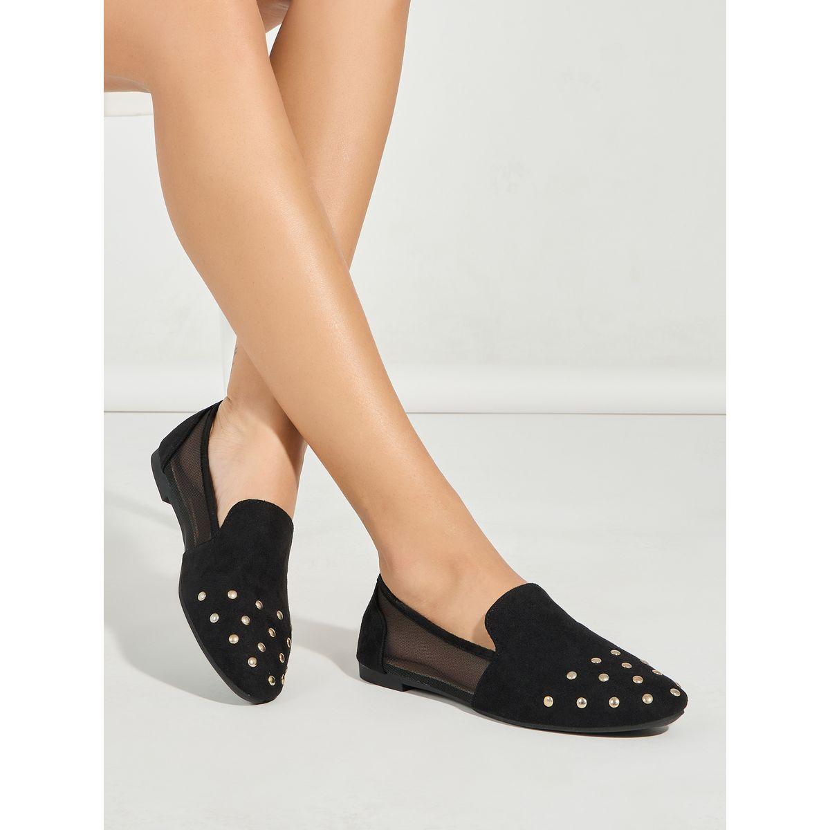 حذاء فلات مرصع بمقدمة دائرية-women-shoes-loafersandmoccasins-image-1