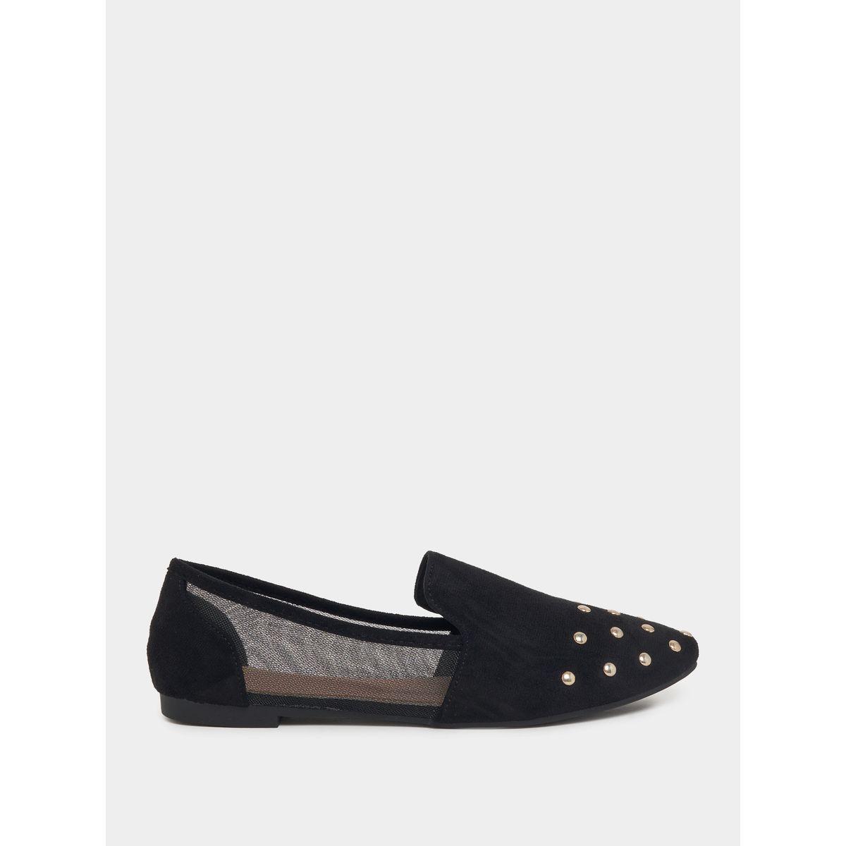 Styli Studded Round Toe Flat Shoes-women-shoes-loafersandmoccasins-image-2