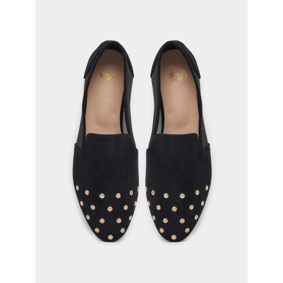 Styli Studded Round Toe Flat Shoes-women-shoes-loafersandmoccasins-image-6