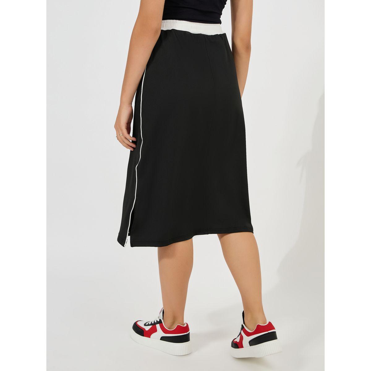 تنورة ميدي بتفاصيل محزوزة مع اربطة-women-clothing-bottoms-skirts-image-5