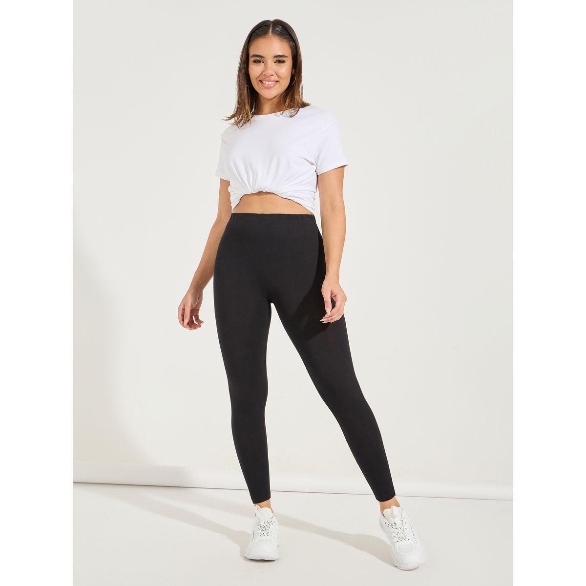 Styli Solid Ankle Length Leggings-women-clothing-bottoms-leggings-image-1