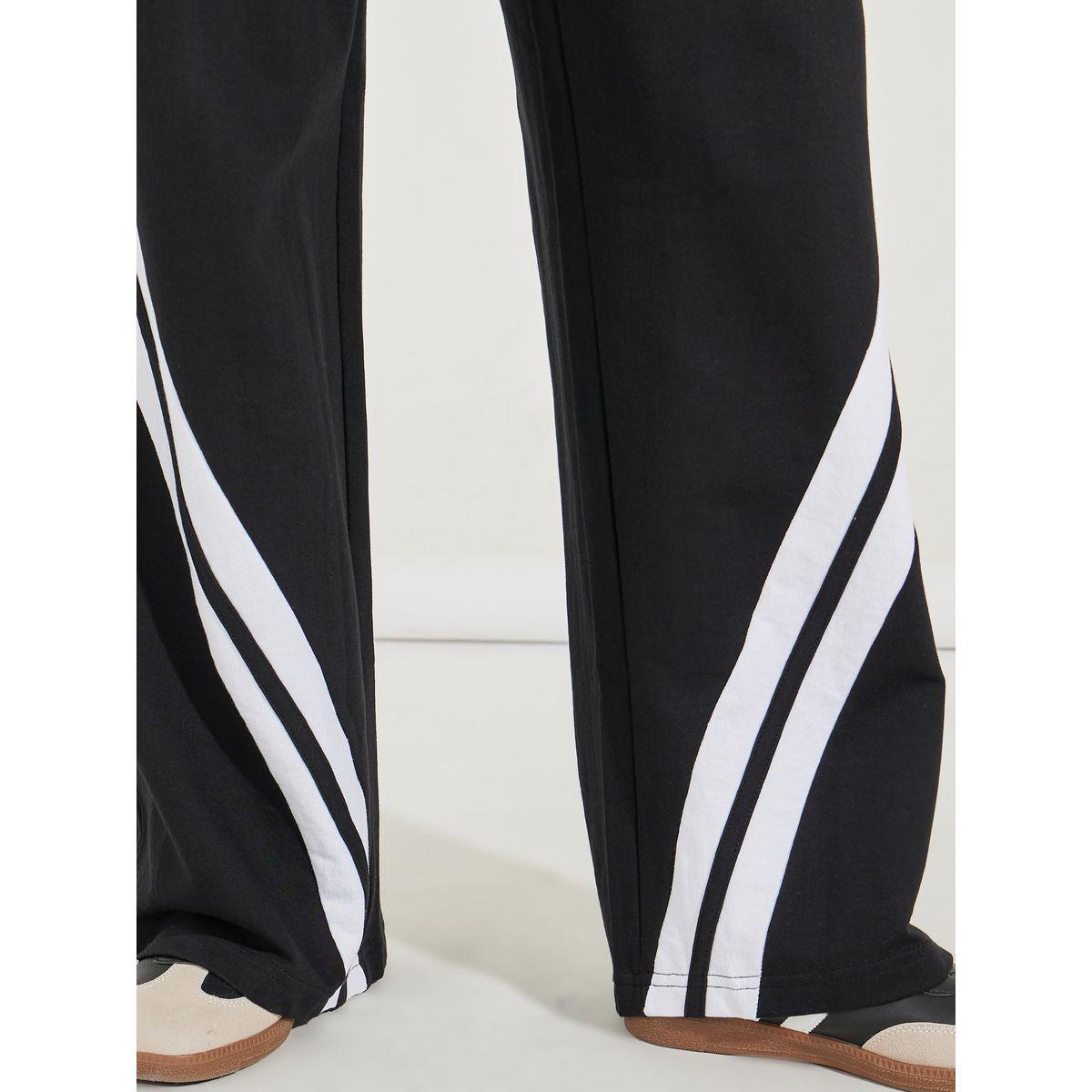 Styli Double Striped Detail Wide Leg Joggers-women-clothing-bottoms-joggers-image-3