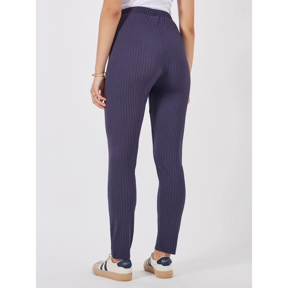 Styli Ribbed Leggings with Elasticated Waistband-women-clothing-bottoms-leggings-image-4