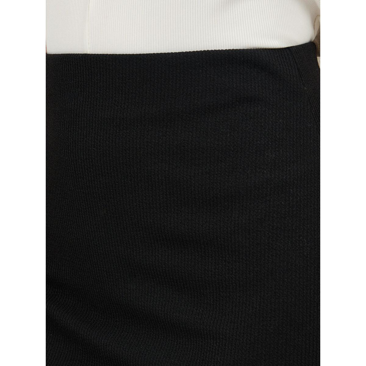 Styli Ribbed Midi Skirt with Elastic Waistband-women-clothing-bottoms-skirts-image-3