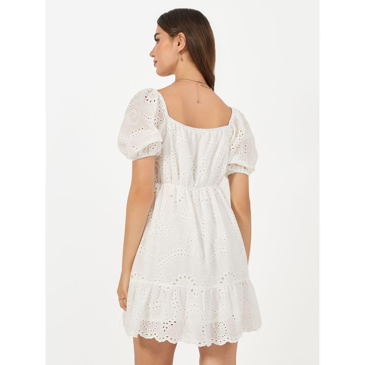 فستان سكاتر قصير بياقة على شكل قلب كولورفول × ستايلي-women-clothing-dresses-image-4