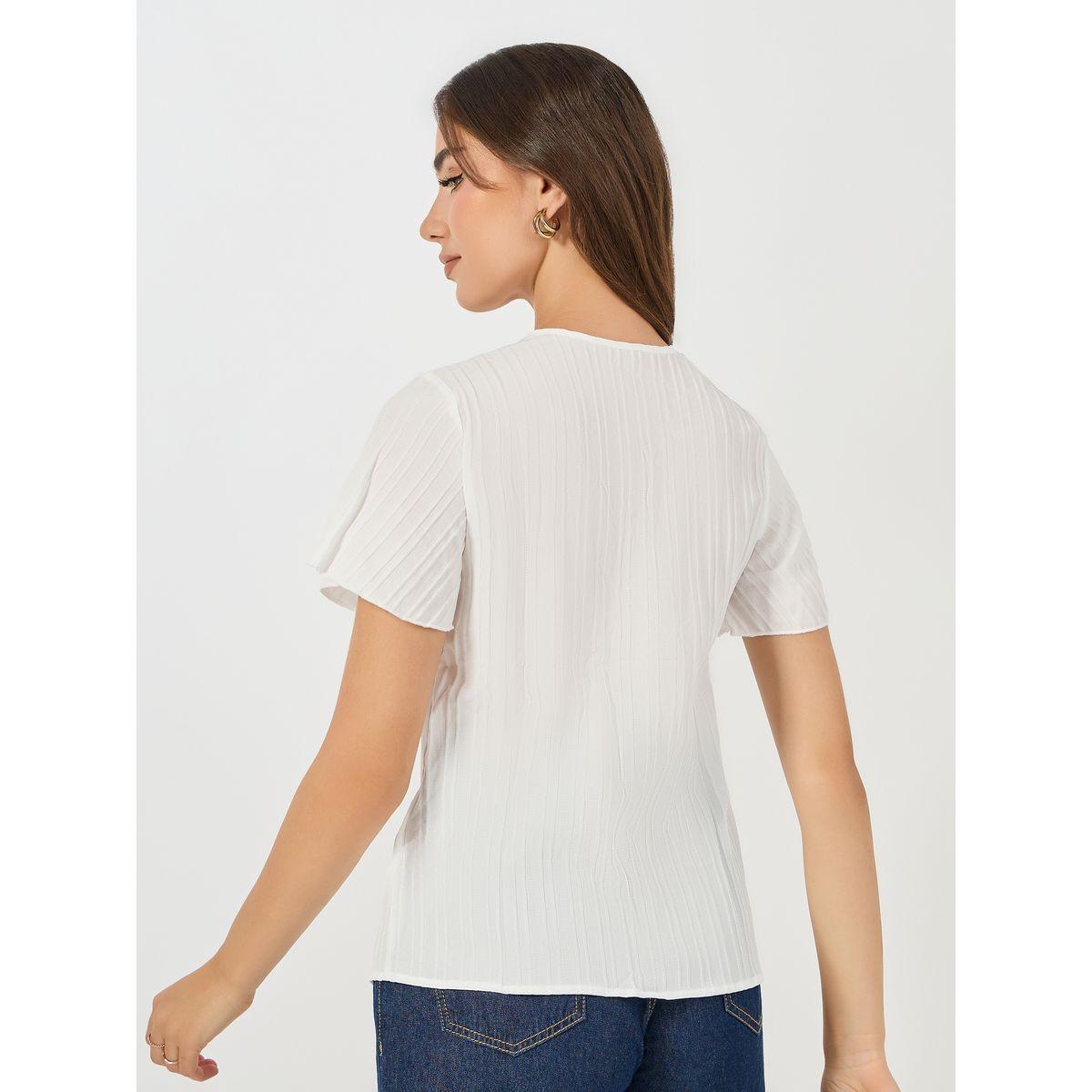 Colorful X Styli  Lace Front Detail Textured Blouse-women-clothing-shirtsandblouses-blouses-image-5