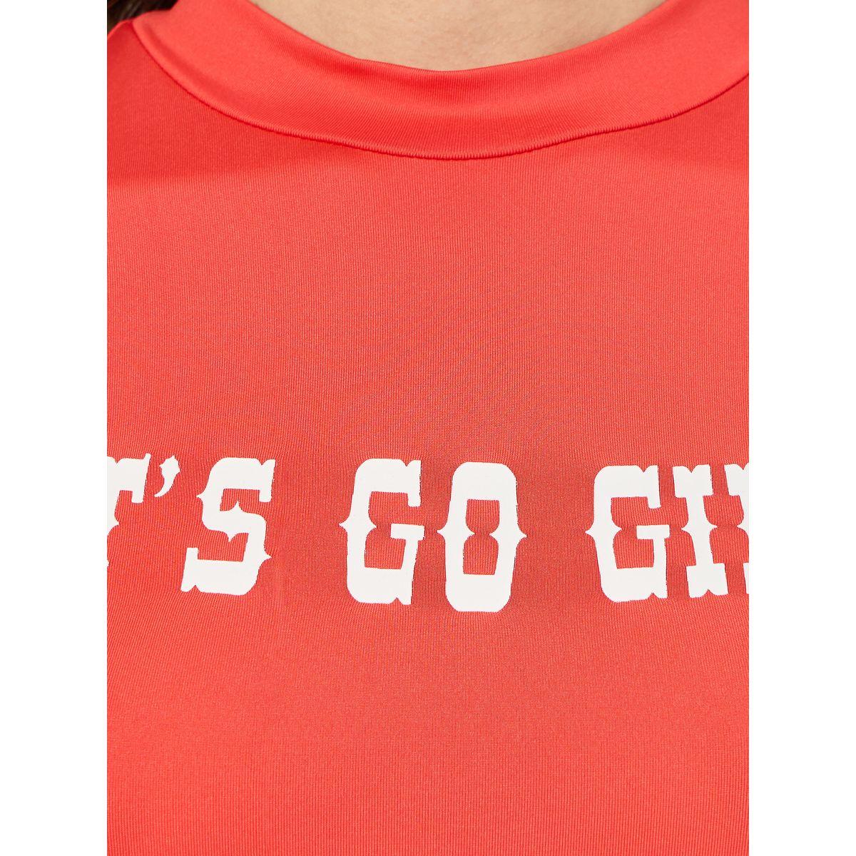 بودي سوت مطبع بكتابة مع اكمام قصيرة كولورفول × ستايلي-women-clothing-tshirts-image-4