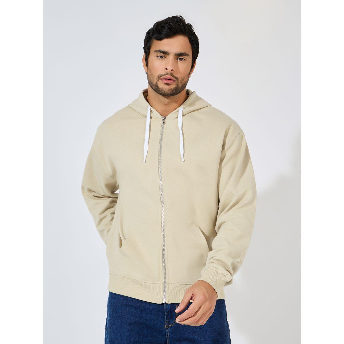 Styli Eco-Earth Relaxed Fit Zip Up Fleece Hoodie-men-winterwear-hoodiesandsweatshirts-image-2