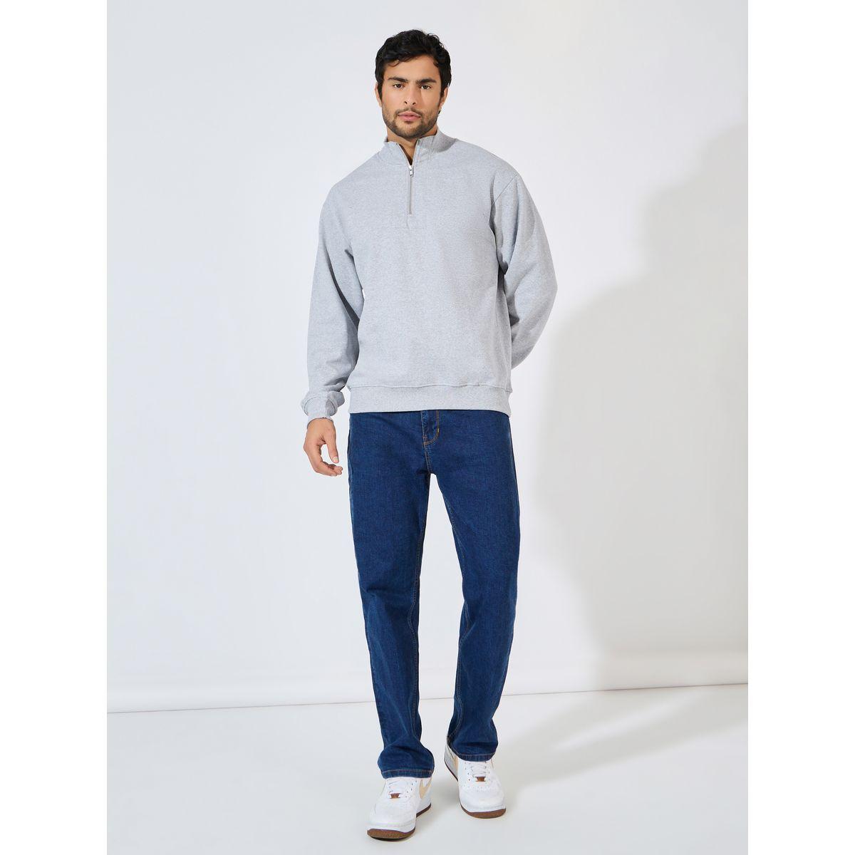 سويت شيرت فليس بقصة مريحة ودرزات-men-winterwear-hoodiesandsweatshirts-image-3