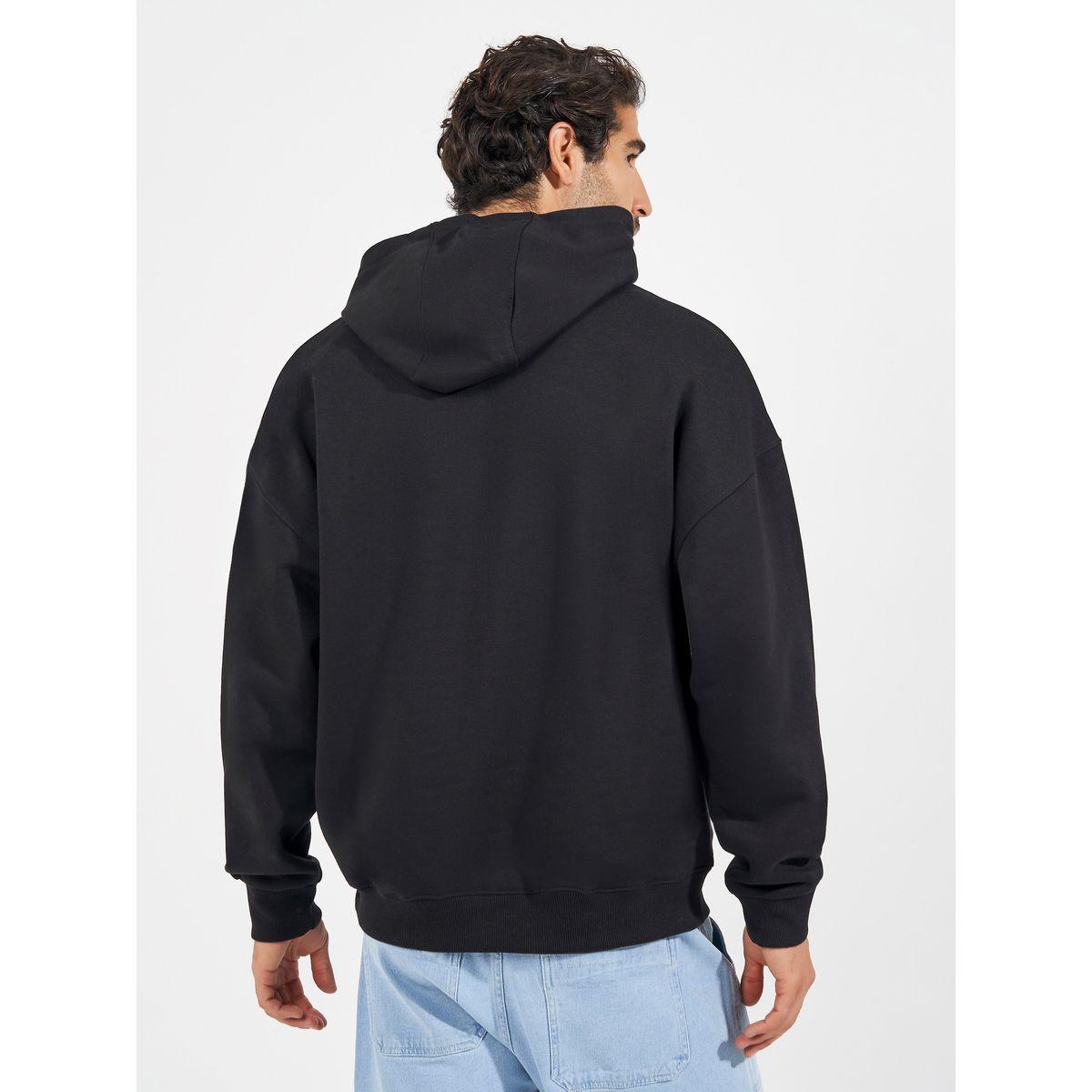 Styli Oversized Fleece Kangaroo Pocket Heavyweight Hoodie-men-winterwear-hoodiesandsweatshirts-image-4