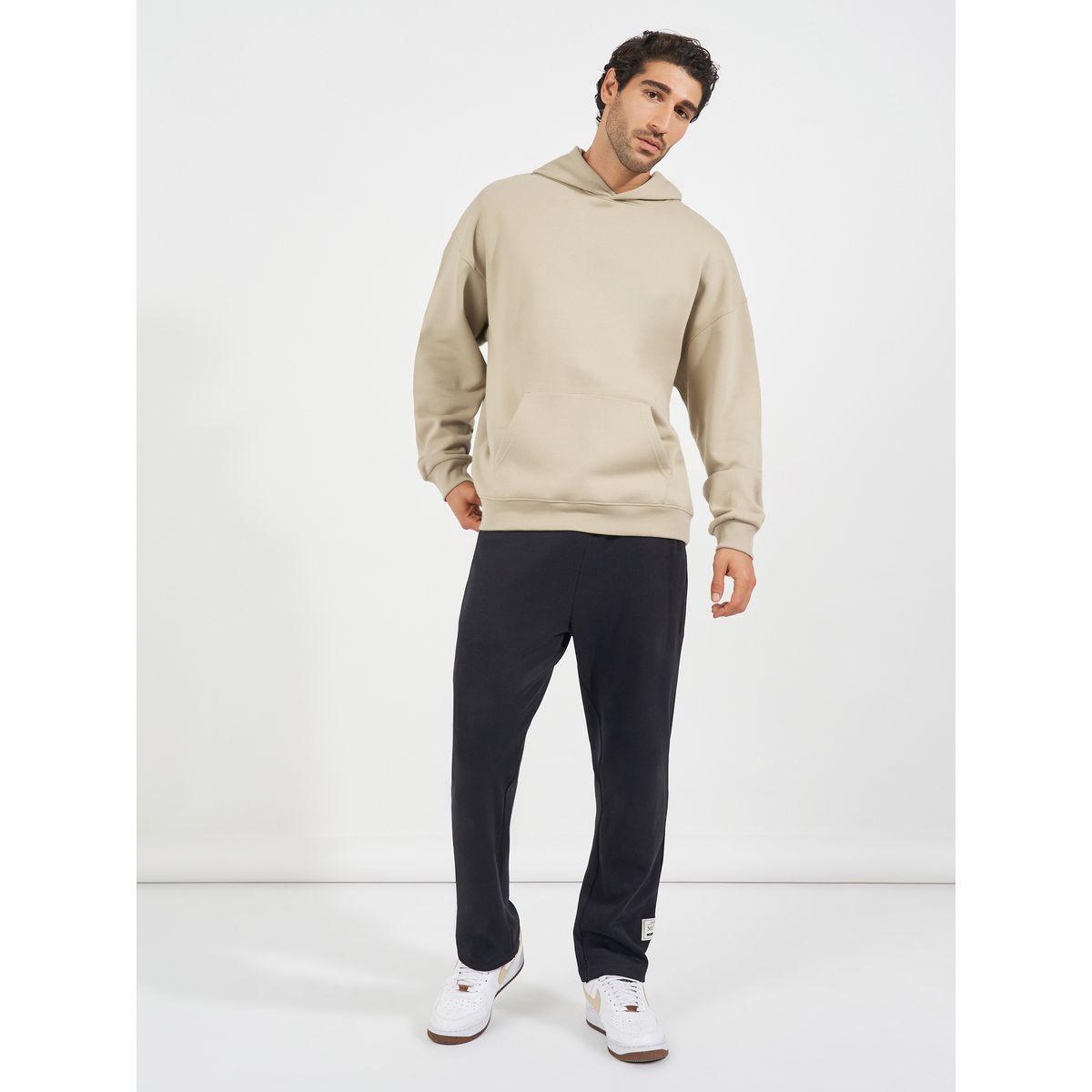 Styli Oversized Fleece Kangaroo Pocket Heavyweight Hoodie-men-winterwear-hoodiesandsweatshirts-image-2