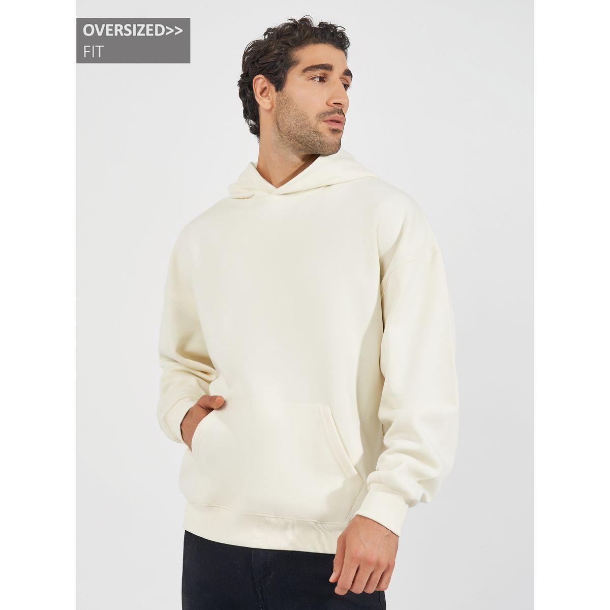 Styli Oversized Fleece Kangaroo Pocket Heavyweight Hoodie-men-winterwear-hoodiesandsweatshirts-image-1