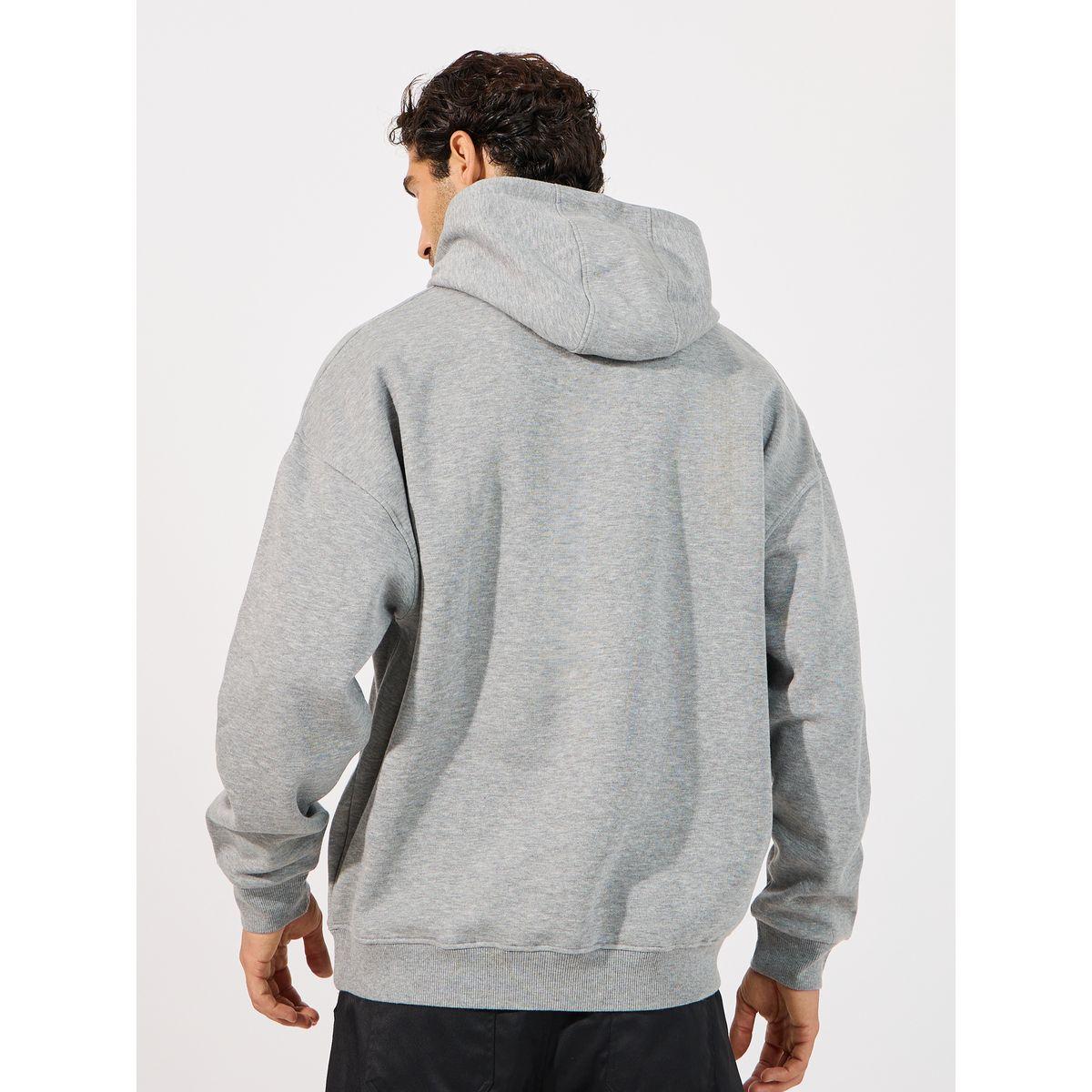 Styli Oversized Fleece Kangaroo Pocket Heavyweight Hoodie-men-winterwear-hoodiesandsweatshirts-image-4