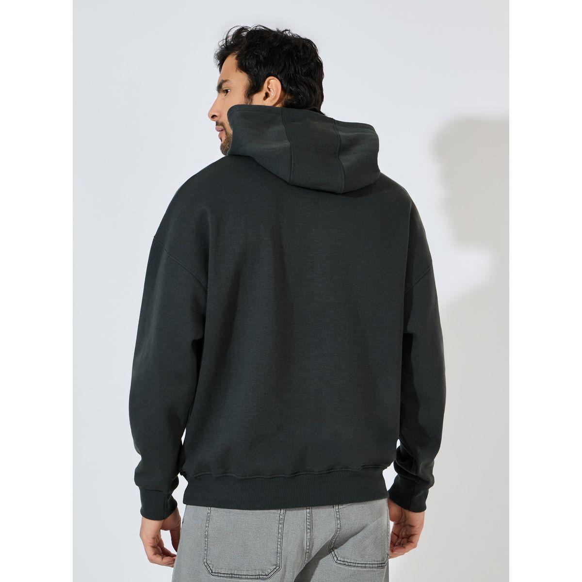 Styli Oversized Fleece Kangaroo Pocket Heavy Weight Hoodie-men-winterwear-hoodiesandsweatshirts-image-4