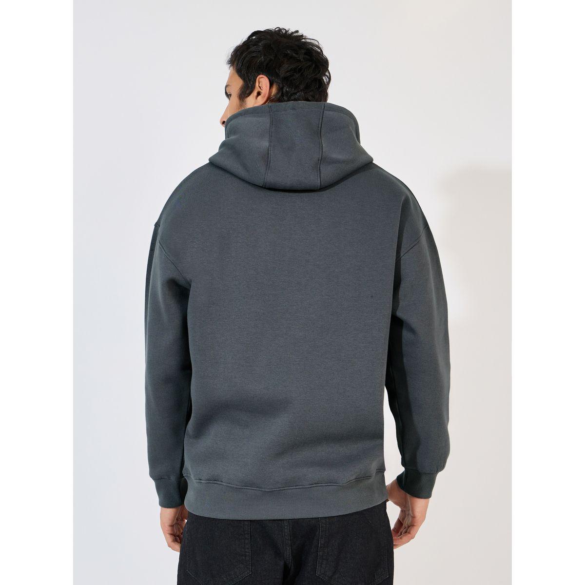 Styli Boxy Fit Solid Heavyweight Fleece Hoodie-men-winterwear-hoodiesandsweatshirts-image-4