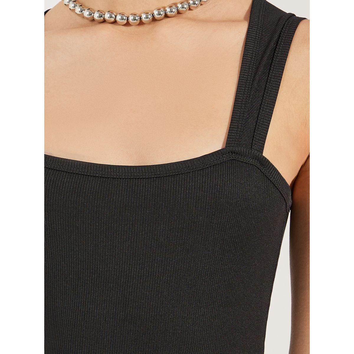 بودي سوت مضلع بياقة واسعة-women-clothing-tshirts-image-4